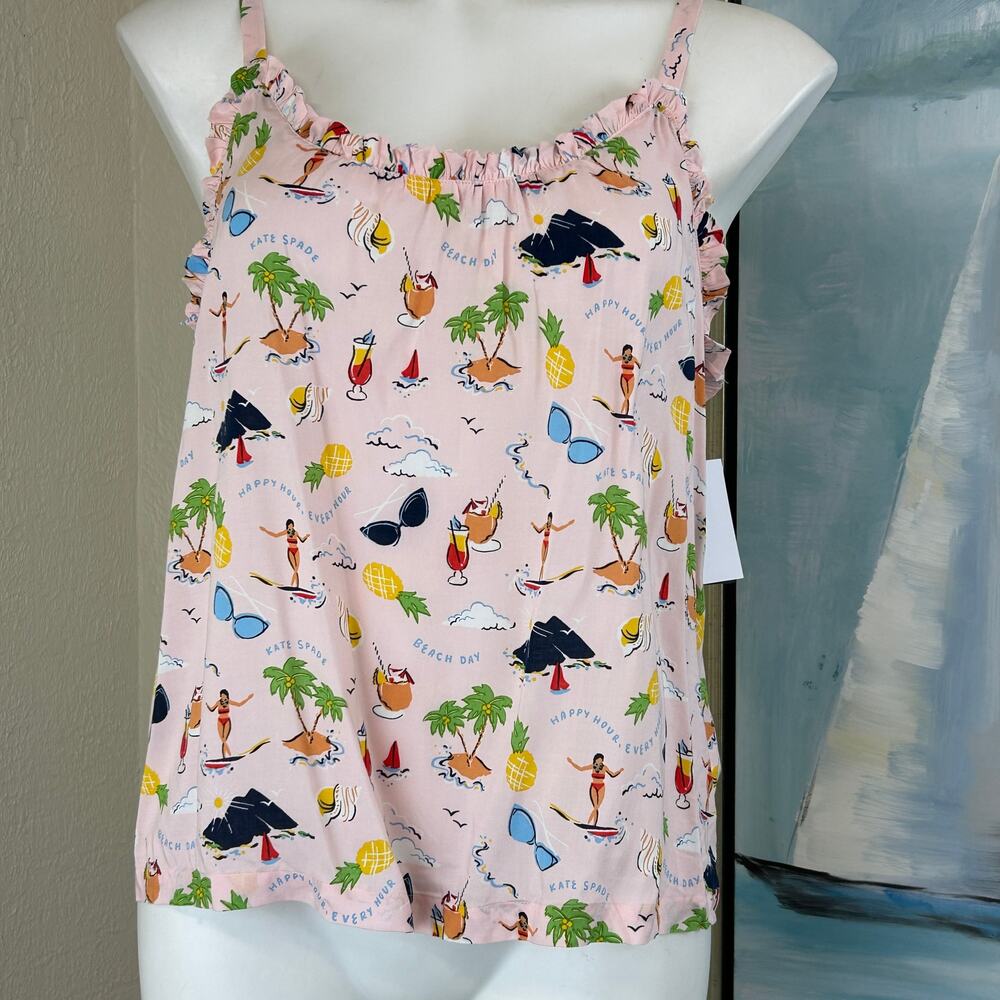 Kate Spade NY Camisole pajama casual top NWT Size small - Picture 2 of 8